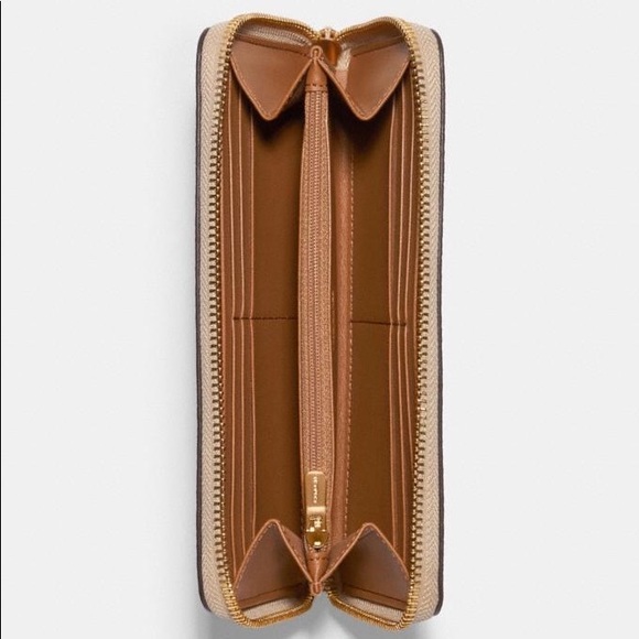 NWT COACH Accordion Zip Wallet Signature Daisy - Picture 2 of 7